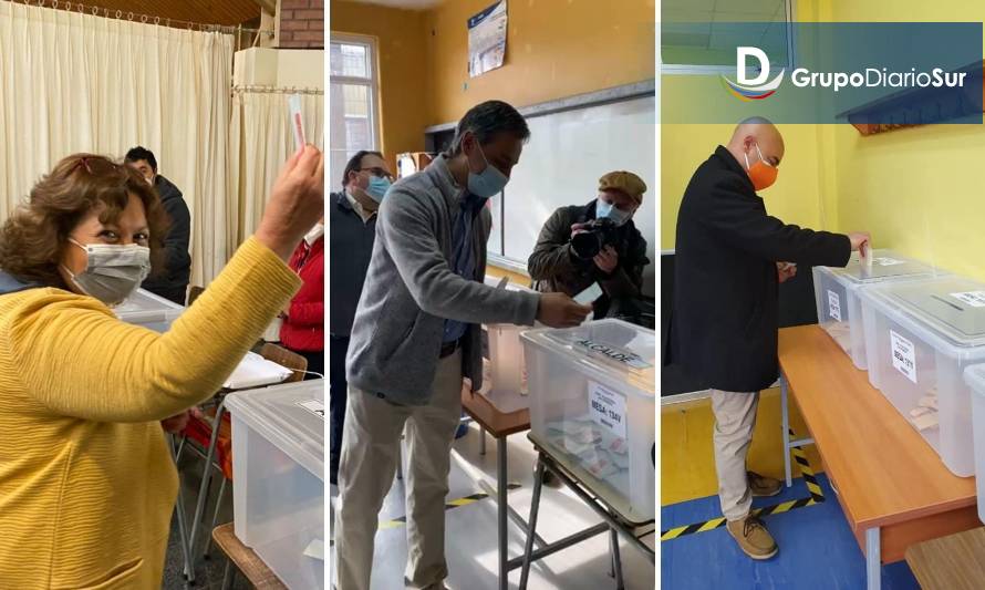 Osorno: Tres candidatos a alcalde ya emitieron su voto 