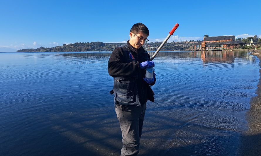Monitorean aguas del Lago Llanquihue en la comuna de Frutillar