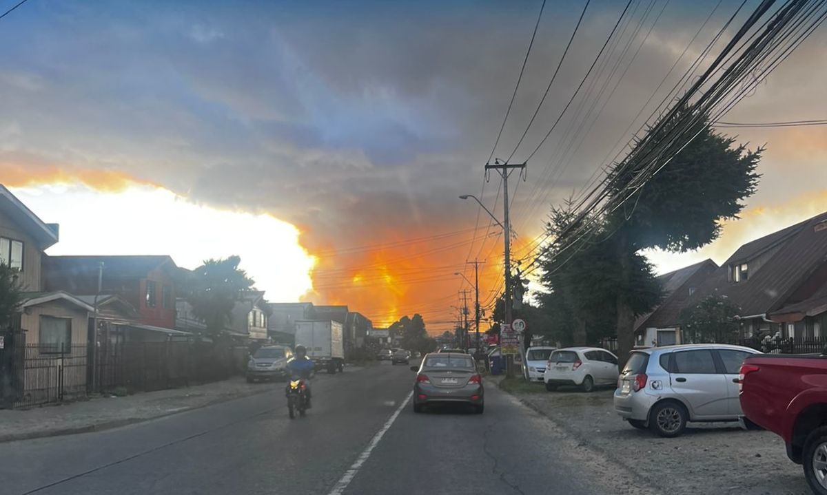 SENAPRED solicita evacuar sector de Puerto Montt por incendio forestal