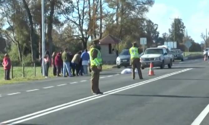 Fatal atropello en provincia de Osorno