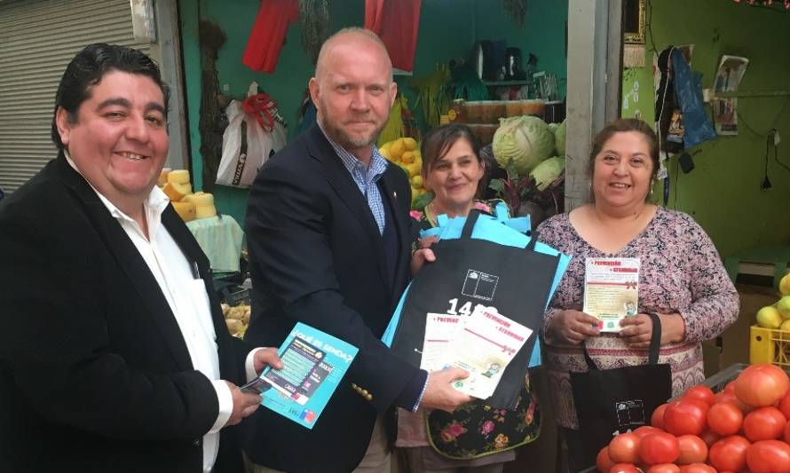 Promueven Más seguridad y Más Prevención en Mercado Municipal de Puerto Montt