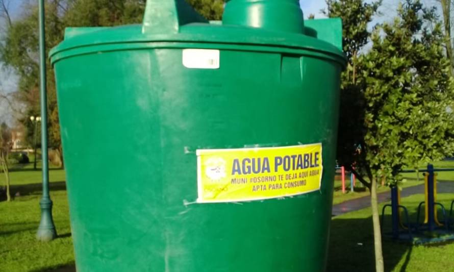 Municipio retira estanques comunitario de agua potable