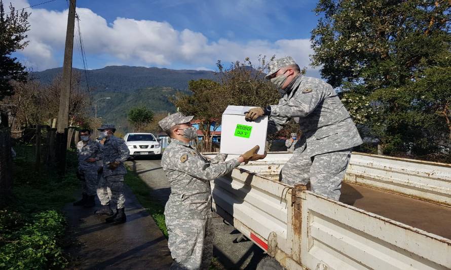 En San Pablo comenzó la entrega de cajas de alimentos del gobierno