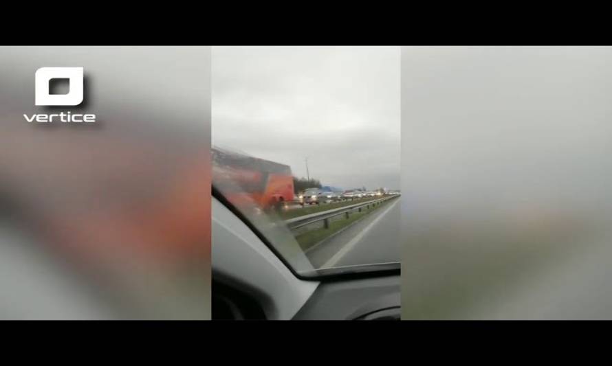 Gran congestión vial en el acceso norte a Puerto Montt