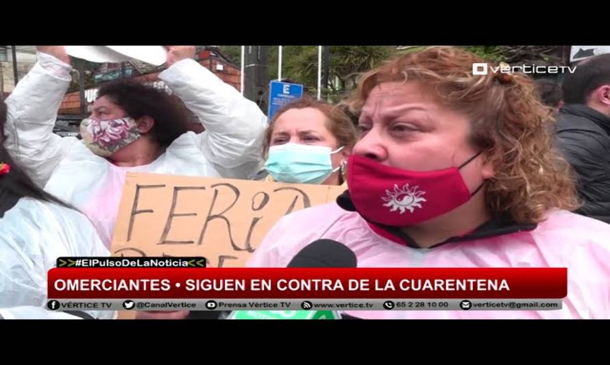 ¿Quién paga los platos rotos? comerciantes mantienen protesta contra cuarentena que vive Pto. Montt