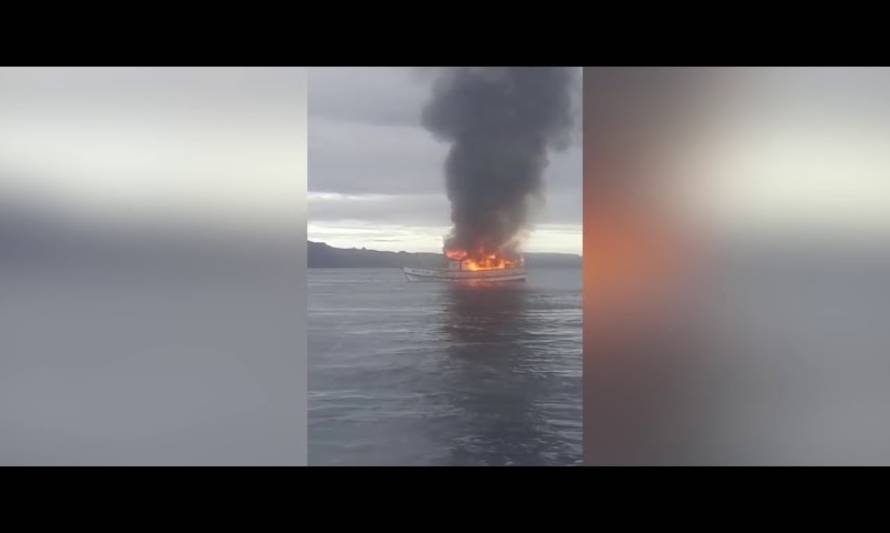 Campaña solidaria para pescadores cuya embarcación quedó gravemente dañada en incendio en el mar