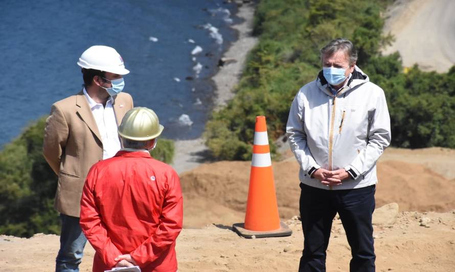 Avanza obra vial camino Los Bajos de la Red Interlagos