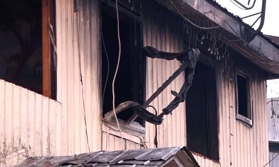 Incendio cobró la vida de un joven en Puerto Montt