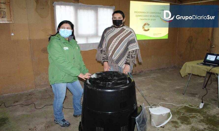 Castro: entregan kits para el compostaje a vecinos de La Chacra