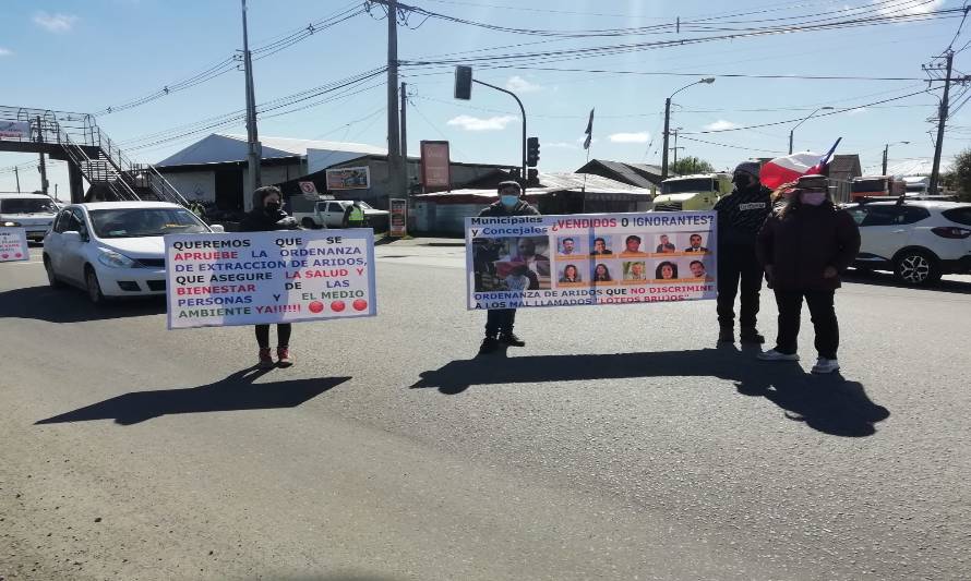 Otra vez protestaron vecinos de La Vara en Puerto Montt