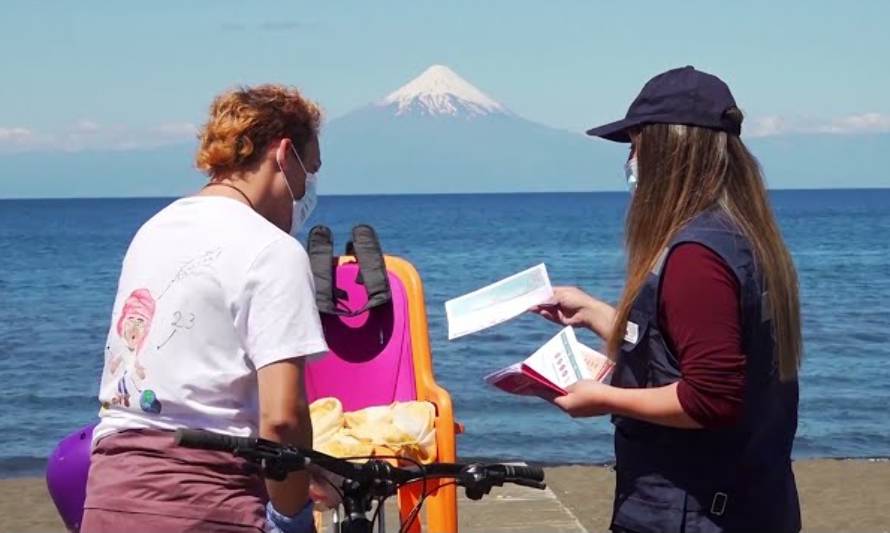 Lanzan campaña Verano Seguro en las playas del Lago Llanquihue