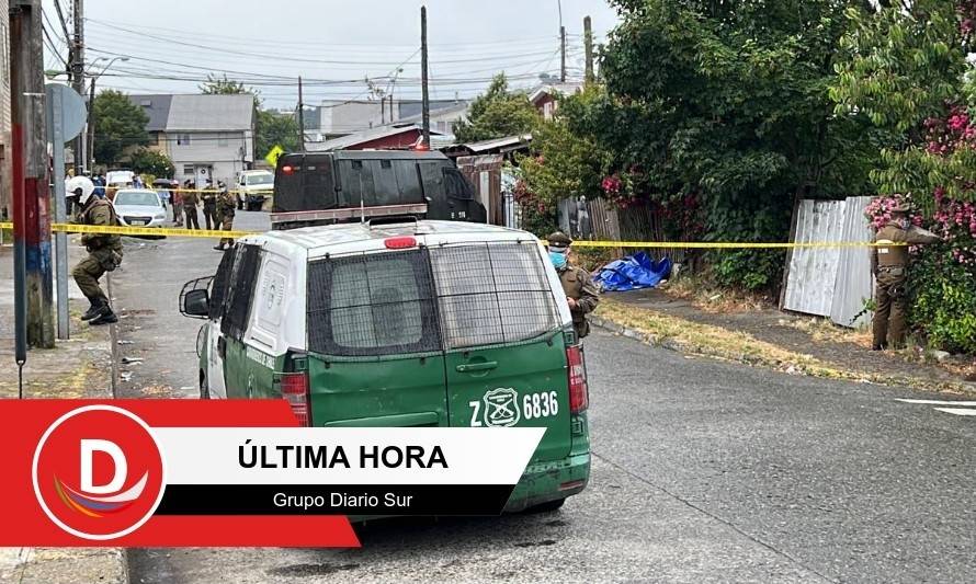 Un homicidio se produjo a horas de terminar el año en barrio Miramar de Puerto Montt
