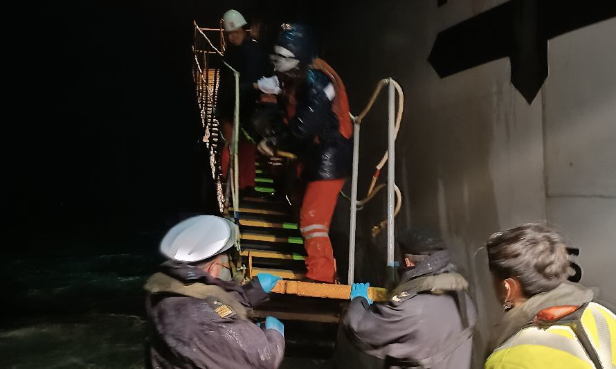Autoridad marítima apoyó evacuación médica  de tripulante  desde buque de bandera panameña