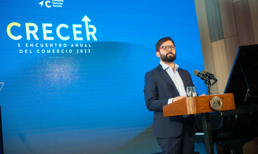 Presidente Boric participó del X Encuentro Anual del Comercio de la CNC
